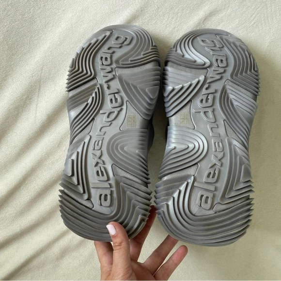 NEW Alexander Wang Silver Mules Sneakers Size 41 - Picture 6 of 13